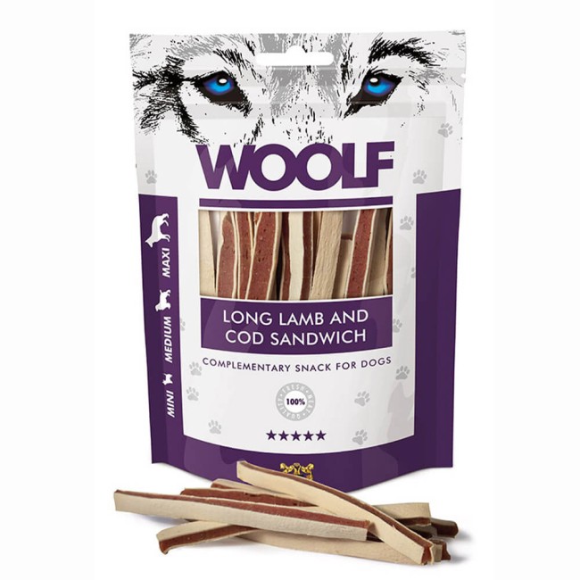 WOOLF Long Lamb and Cod Sandwich 100g