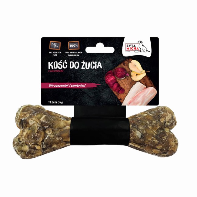 Syta Micha kość do żucia dla szczeniąt i seniorów z witaminami