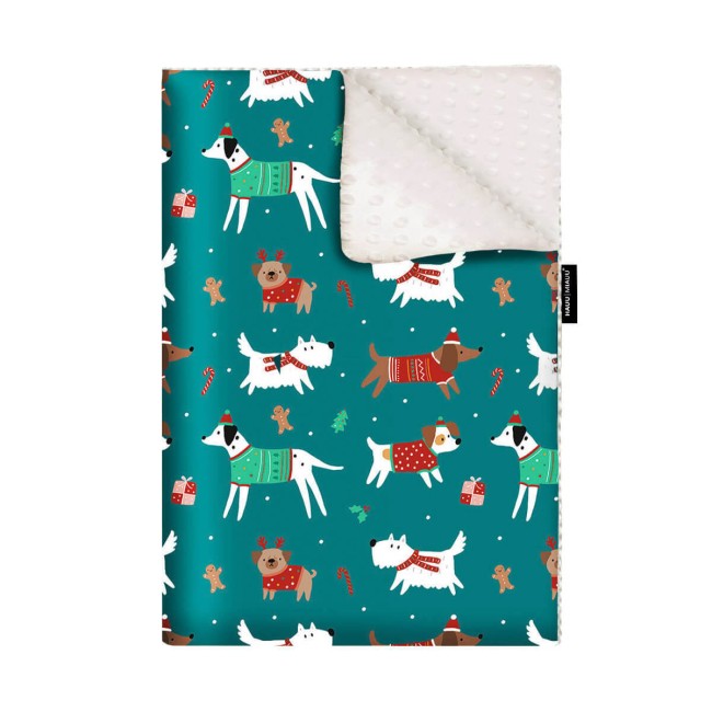 Świąteczny kocyk dla psa PSItulnie Mi