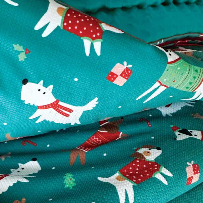 Świąteczny kocyk dla psa PSItulnie Mi