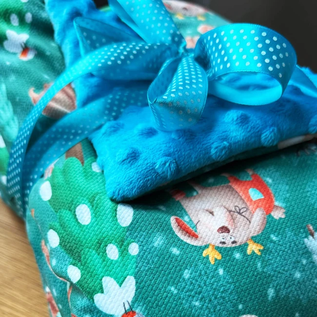 kocyk dla psa zielony