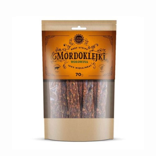 TRZYPSY Mordoklejki z wołowiny - chrupiące mięsne paski 70g
