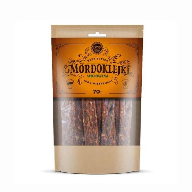 TRZYPSY Mordoklejki z wołowiny - chrupiące mięsne paski 70g
