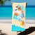 Ręcznik plażowy z mikrofibry pluszowej dla psa Lato w PSIEłni 140x70cm