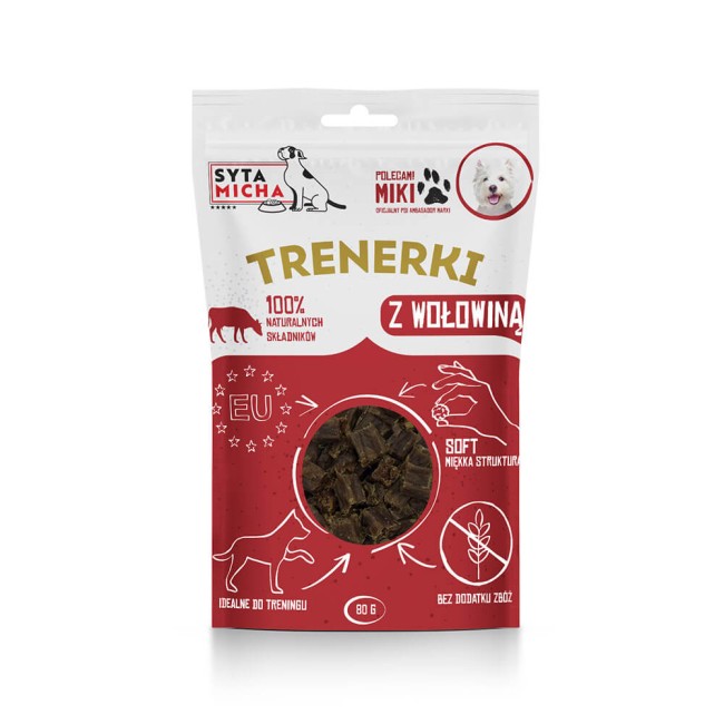 Syta Micha trenerki z wołowiną 80g