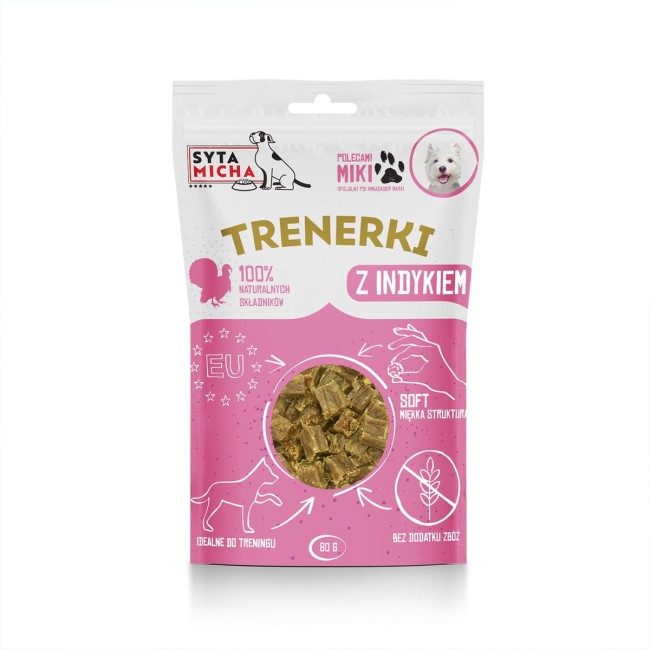 Syta Micha trenerki z indykiem 80g