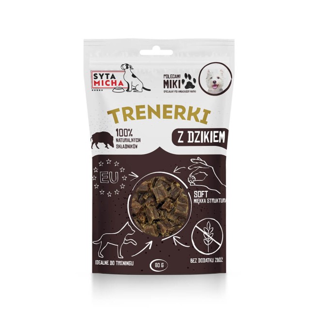 Syta Micha trenerki z dzikiem 80g