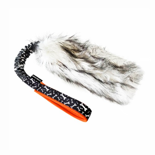 Szarpak Krótki dla psa BUNGEE Black Bones