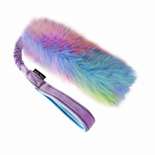 Szarpak Krótki dla psa BUNGEE Wrzosowy Rainbow