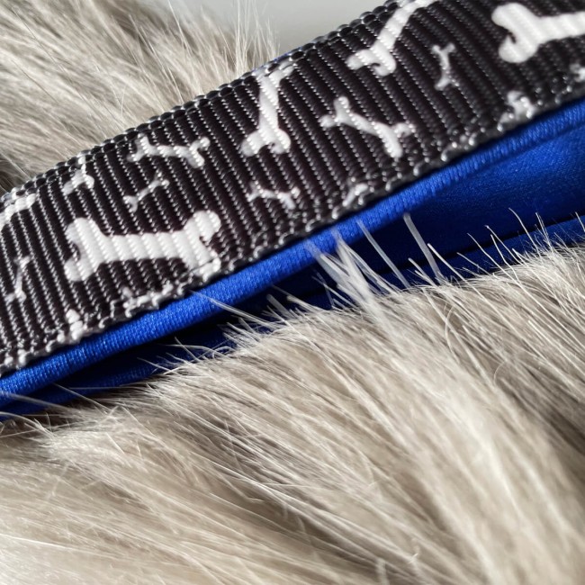 Szarpak krótki dla psa BUNGEE Black Bones Chaber