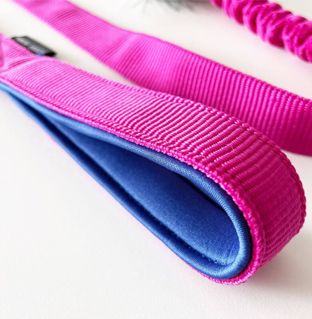 Szarpak Krótki dla psa BUNGEE Fuksja