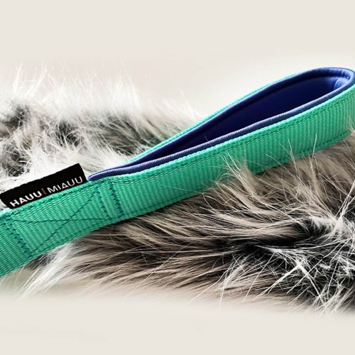 Szarpak dla psa z amortyzatorem mięta